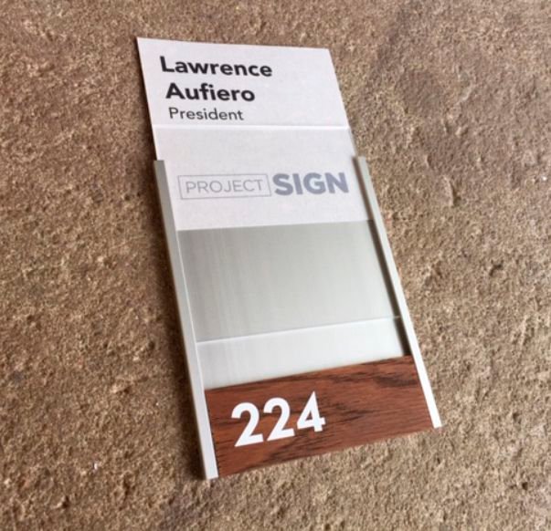 4x4 Print your own Nameplate with wood