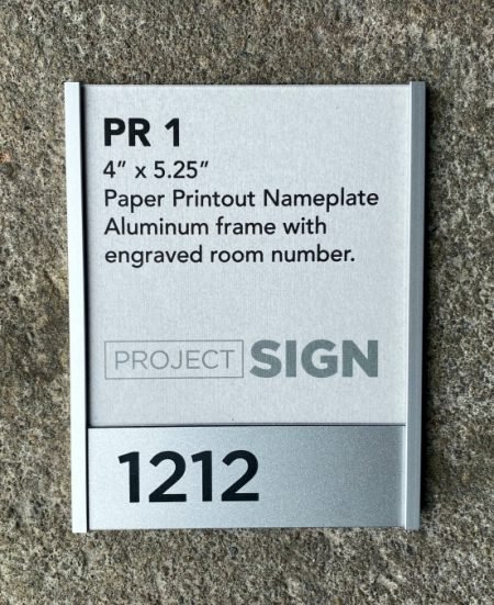 modern Modern office nameplatepaper insert name plate