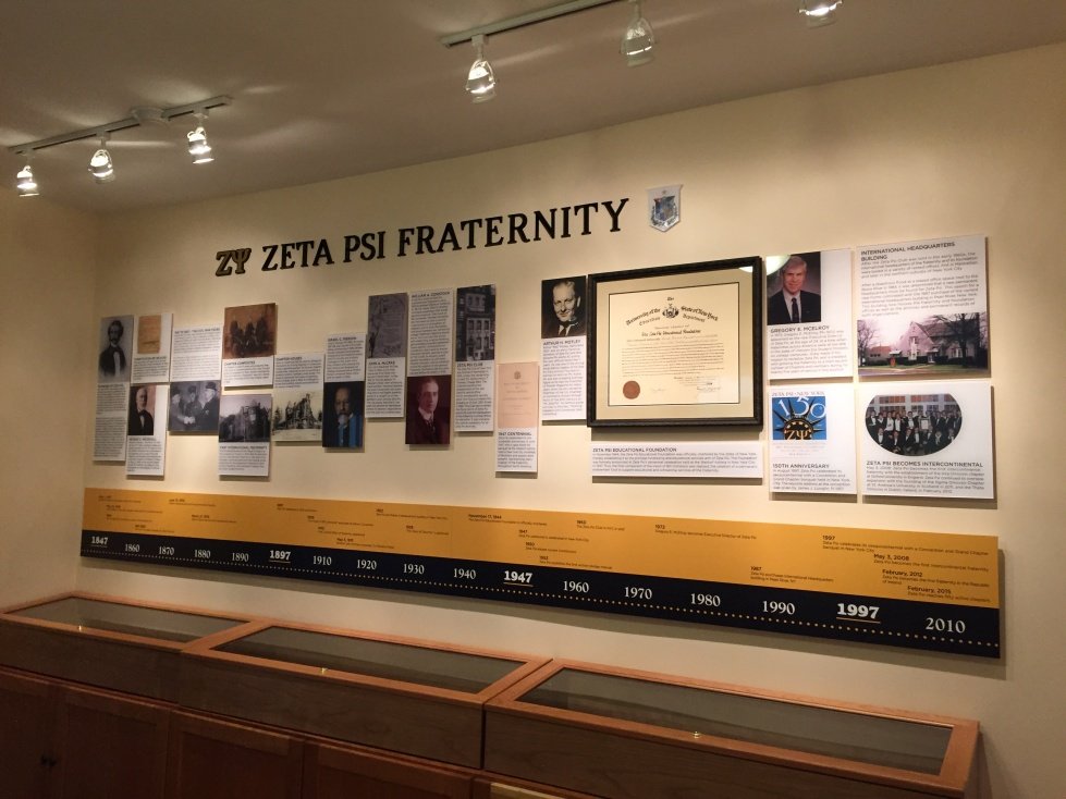 Recognition wall for school museum