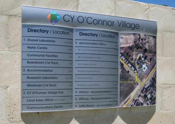 changeable building directory with egress map modern