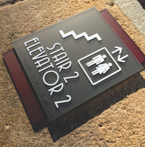 Custom Braille signs