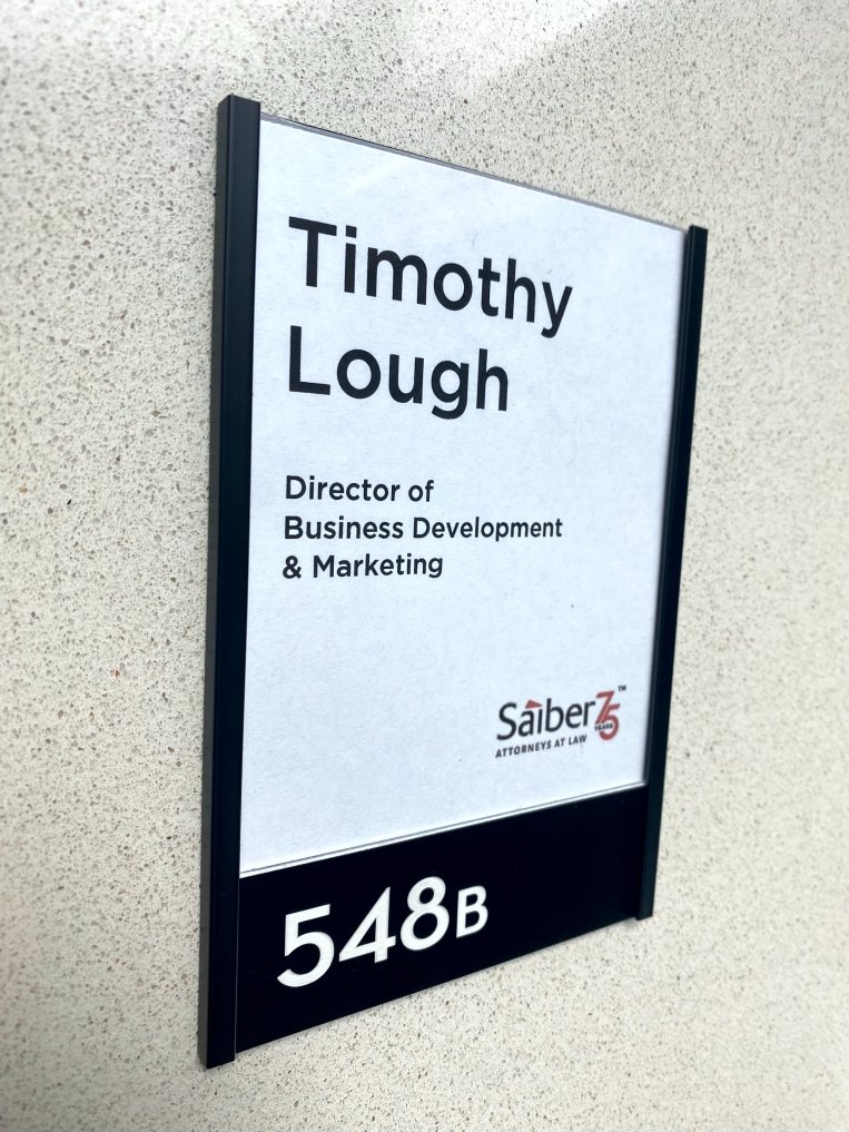 Black frame PR1 print the name yourself