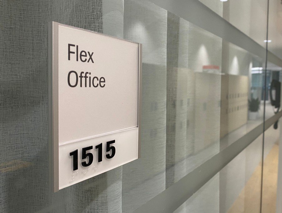 Corporate ADA Braille nameplate printable insert