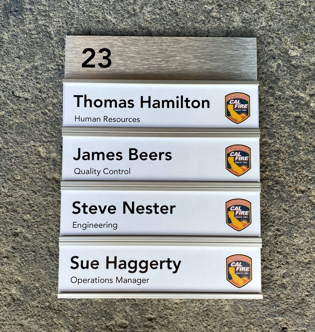 Multi room nameplate print the name